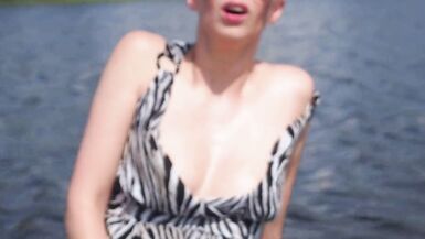 Girlfriend masturbates in front of me in a boat on the river - 12 image