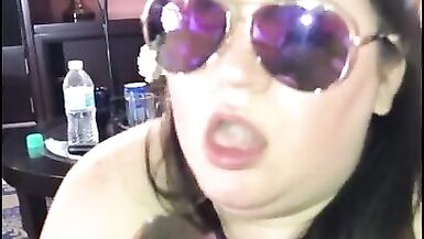 BBW Allstar getting Throatfucked by a Black Cock - 11 image