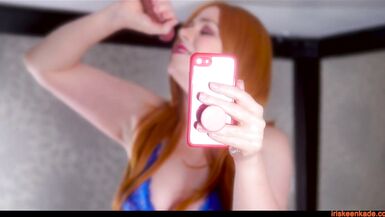 Three different Views of Milking Table Cumslut with Selfie Angle - Swallowing his Load and Teasing - 5 image
