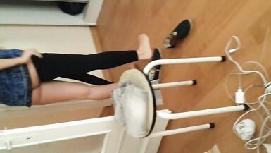 Dressing naked Gf, shows ass, before go to work - 5 image