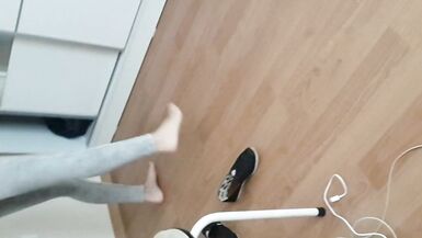Dressing naked Gf, shows ass, before go to work - 7 image