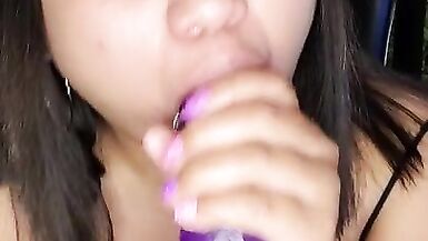 Thick Asian Babe Gagging on this Dick for you Baby. - 10 image