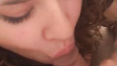 Cute Latina Mom Sucks me for a little Change