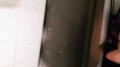My Pregnant Ebony Latina Wife taking a Shower and Loves to be Watched - 7 image