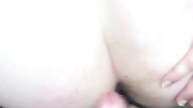 Blowjob in the WOODS & a Tasty Cumshot on her PHAT ASS that he Eats up as it Drips down to her Hole - 14 image