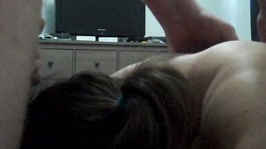 wife giving blow job gettting face fucked - 12 image