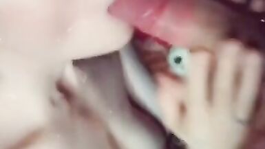 Sucks her Boyfriend's Cock and Gets Pleasure from his Sperm - 15 image