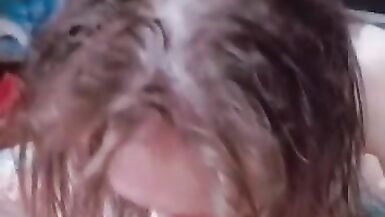 Sucks her Boyfriend's Cock and Gets Pleasure from his Sperm - 2 image
