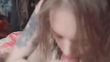 Sucks her Boyfriend's Cock and Gets Pleasure from his Sperm - 8 image