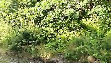 Cum loving wife sucks cock outdoors - 8 image