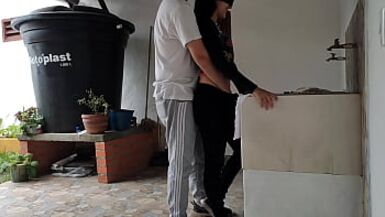 I fucked my neighbor while she was washing