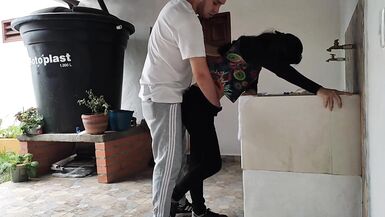 I fucked my neighbor while she was washing - 2 image