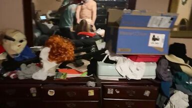 Wife Sucks Husbands Cock while the Neighbor Fucks her SPLITROAST - 4 image