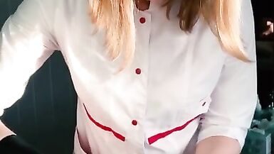 The Client couldn't take it Anymore and CUM Vigorously during the Procedure. with English Subtitles - 12 image