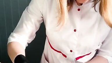 The Client couldn't take it Anymore and CUM Vigorously during the Procedure. with English Subtitles - 13 image
