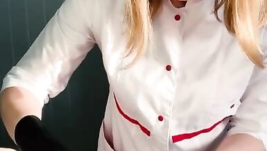 The Client couldn't take it Anymore and CUM Vigorously during the Procedure. with English Subtitles - 15 image