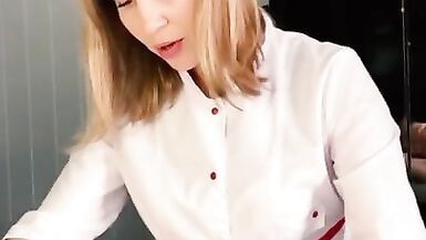 The Client couldn't take it Anymore and CUM Vigorously during the Procedure. with English Subtitles - 4 image