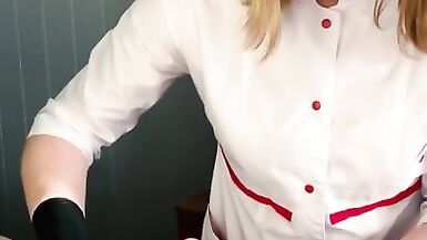 The Client couldn't take it Anymore and CUM Vigorously during the Procedure. with English Subtitles - 6 image