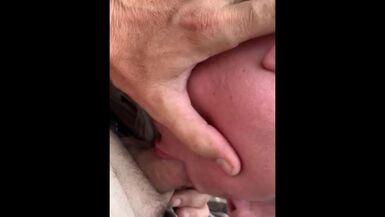 Amateur Couple Outdoor Blowjob - 1 image