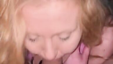 MY FRIENDS HOT MOM COMES OVER & DEVOURS THIS NICE DICK !