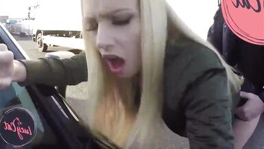 Lucy Cat fucks on a public street - 14 image