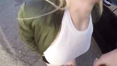 Lucy Cat fucks on a public street - 8 image