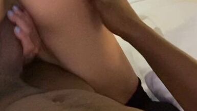 Slutty Milf Cuckold GF Tag Teams Black College Cock - 1 image