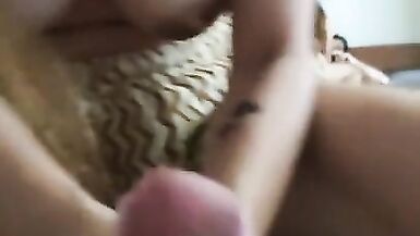 She Loves to make me Cum with her Hand, Asian MILF and Big Italian Cock - 6 image
