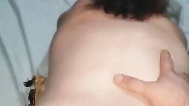 Chubby Amateur MILF from behind