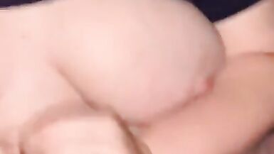 BBW gives me Handjob and I Finish on her Huge Tits - 10 image