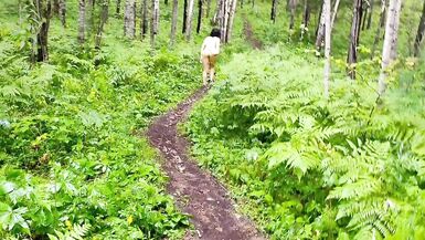 Step Sister Teases me with Big Ass and Strips in the Wild Forest - VLOG # 7 - 12 image