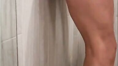 Hot Amateur MILF Mian Elea has an Orgasm in the Shower - 11 image