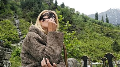 Angel Fowler Smoking for Fans during Private Vacation in Mountains HD- 1080 - 13 image