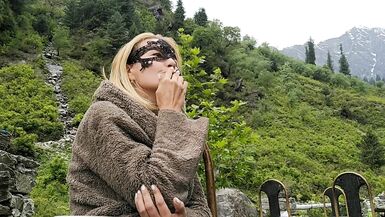 Angel Fowler Smoking for Fans during Private Vacation in Mountains HD- 1080 - 14 image