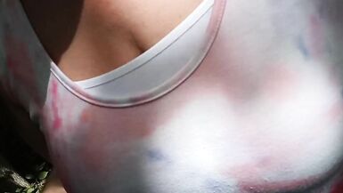 Risky Outdoor Public Blowjob