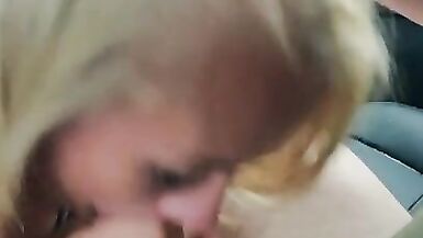 Hot Blonde TORTURES his Dick with a Slow Sloppy Public Blowjob Making him BEG to Cum! - 15 image