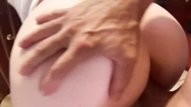 PAWG Hotwife almost Burns Dinner taking some Big White Cock 8” POV - 11 image