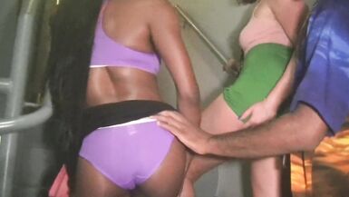 Helena Price Turns a Guy into an ASS EATER in a Stairwell - 2 image