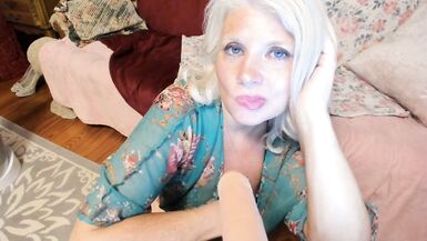 Neighbor Boy Spying on Curvy Mom next Door POV BJ MILF Rosie - 7 image