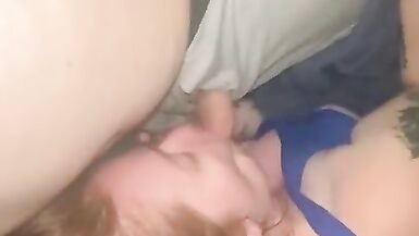 Sucking his Dick for the 3 Time in an Hour, Cum Slut