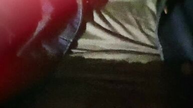 Amateur Outdoor Blowjob POV Cum in Panties / Nacht im öffentlichen Park - 2 image