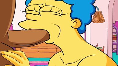 |THE SIMPSONS| MARGE SUCKS CARL'S DICK - 3 image