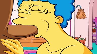 |THE SIMPSONS| MARGE SUCKS CARL'S DICK - 5 image