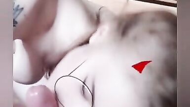 The Devil Passionately and Droolingly Sucks my Cock with the end in her Mouth - 8 image