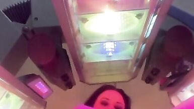 Model Masturbating in Crowded Tanning Salon