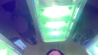 Model Masturbating in Crowded Tanning Salon - 15 image