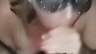 Amateur Wife BJ W/ Cum in Mouth - 8 image