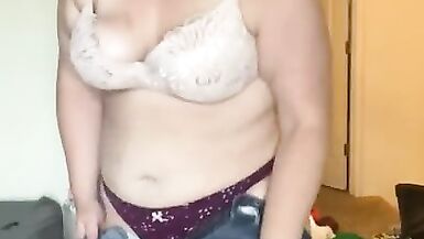 Squeezing Big MILF Ass into Tight Jeans - 2 image