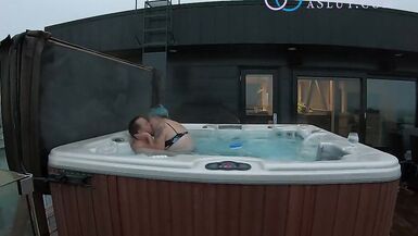 EATING MY HUSBANDS ASSHOLE FOR THE FIRST TIME IN THE HOT TUB - 11 image