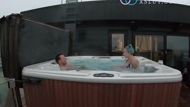 EATING MY HUSBANDS ASSHOLE FOR THE FIRST TIME IN THE HOT TUB - 5 image
